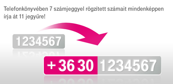 Így tárcsázzunk ezután - Forrás: T-Mobile Így tárcsázzunk ezután