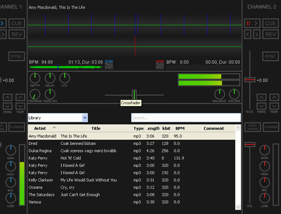A Mixx felhasználói felülete kicsit puritán A Mixx felhasználói felülete kicsit puritán