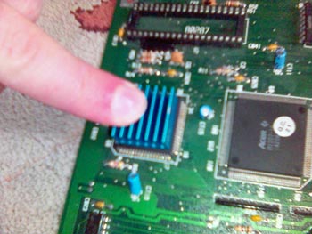 A hűtőborda felhelyezése a processzorra