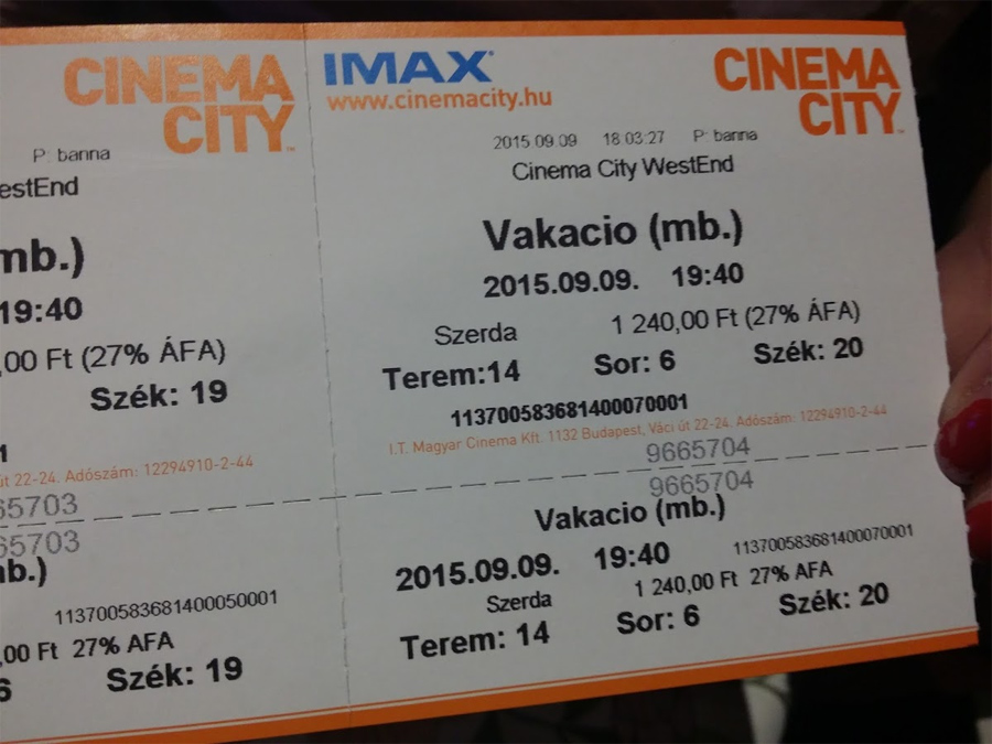 Cinema City Westend - Vakáció