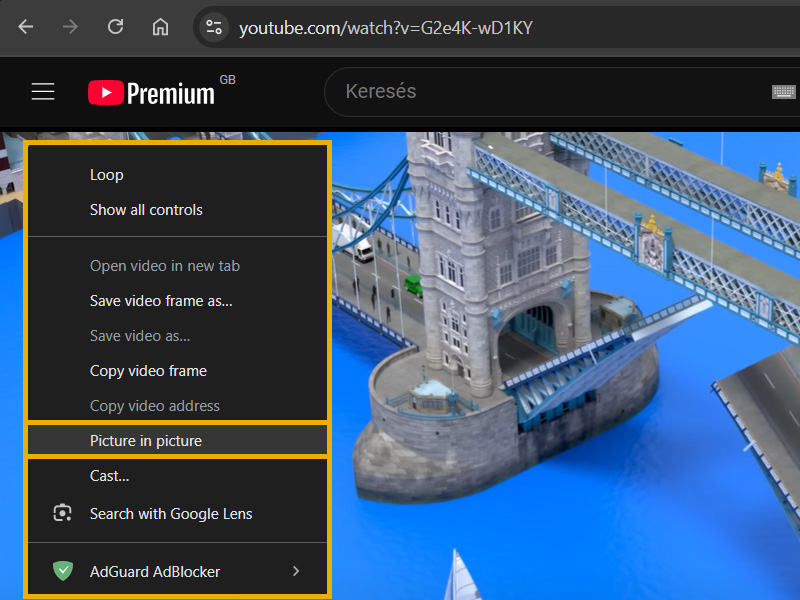 Youtube PiP